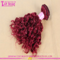 Pelo rojo llegada tejer moda gama alta pelo rojo 8a grado alta calidad rojo pelo humano que teje
